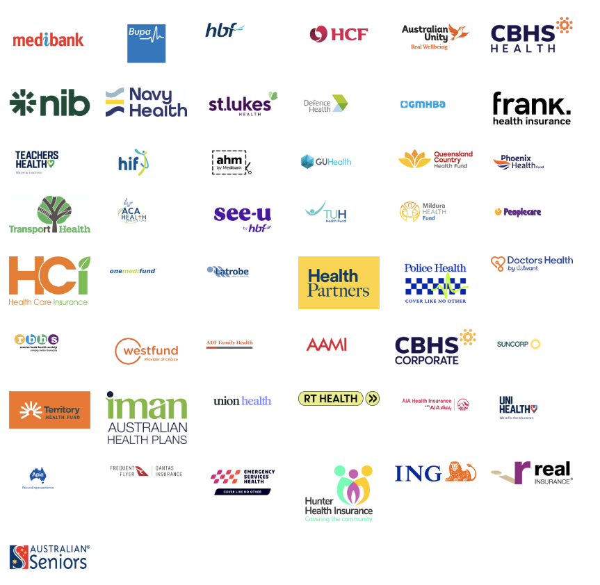 Health insurance providers accepted for remedial massage Perth - Medibank, HBF, Bupa, NIB, and 15+ more funds